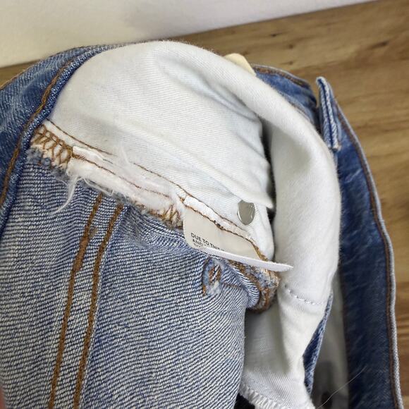 Madewell The Perfect Vintage Wide Leg Jeans 27P Petite Womens Blue Casual 26.5in - Picture 11 of 11